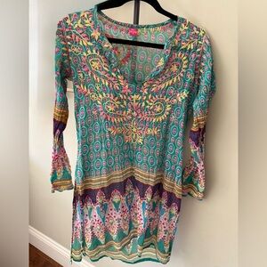 Raj Multicolor Bohemian Tunic Top